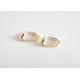 Minimalist European Fashion Jewellery 18K Gold  Circle Hoop Earrings Silver 925 Earrings Women