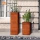 CE Standard Vertical Tall Outdoor Metal Planter Multipurpose