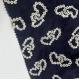 Black Embroidery Textile 100% Cotton Fabric And 100% Cotton Thread For Curtain