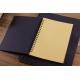 40 sheets Nice Printed Wire-O Sketchbook with Diecut Handle/PP Spiral notebook