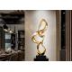 Mirror Polished 316 Stainless Steel Art Sculptures 100cm High For Hotel Decor