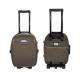 Business Trip 8 Wheel Suitcase Bags , 20 / 24 / 28 Inch Black Iron Trolley Luggage