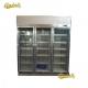 1600L 3 Doors Showcase Beverage Cooler With 3 Wheels