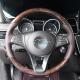 Mercedes Benz W205 Wood Steering Wheel Brown Perforated Leather Custom
