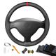 DIY Suede Leather Black Customized Steering Wheel Cover For Opel Astra G H 1998 1999 2000 2001 2002 2003 2004 2005 2006 2007