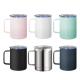 16 oz Vacuum Coffee Insulated Travel Mugs Tea Cup With Handle