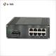 Industrial 8-Port 10/100/1000T 802.3at PoE + 1-Port 100/1000Base-X Ethernet Switch