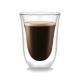 Transparent Double Wall Glass Cup Microwave / Dishwasher Safe For Coffee / Milk