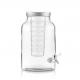 Wholesale Popular Hot Sale 5.5L clear glass beverage juice dispenser with filter