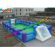 Human Table Soapy Inflatable Soccer Field Football Court Arena 16m X 8m