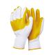 Reinforced Back 10G Knitted Latex Coated Safety Working Gloves for Construction LX22702-Y