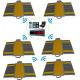 6pcs Wireless Portable Truck Axle Scales With Touch Screen Indicator
