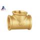 Female X Female X Female Brass Fittings Tee Type DIN259