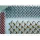 Chain Link Metal Mesh Curtains Corrosion Resistance With Length / Width Customized