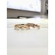 Mixed Color Braided Striped Nifty 18k Rose Gold Couple Rings