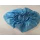 Dust Proof Disposable Surgical Shoe Covers , Light Blue Disposable Foot Covers