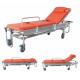 Stainless Steel Foldable Multifunctional Hospital Emergency Ambulance Patient Stretcher Trolley With Four Wheels