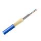 Indoor Metal 2 Core Optical Fiber Cable OFC Armoured Cable SM G657A1 PVC Blue Jacket