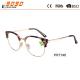 Hot sale style reading glasses with beautiful pattern on the frame,metal temple,suitable for men and women