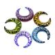 Pyrex Glass Spiral Ear Tapers 4G Pincher Body Jewelry Rainbow Color