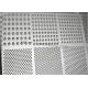 Silver SS Perforated Metal Mesh Decorative Metal Sheets Lowes 0.8mm-100mm Hole Dia