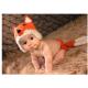 orange Fox baby hat cap  Baby Photography Prop Crochet Hats underwear Animal Hat Cap beani
