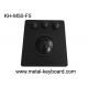 50mm Black Panel Mount Trackball High Sensitivity PS/2 / USB Interface OEM/ODM Avaliable