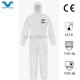 Industrial Microporous Film Type5 6 Hooded Protective Coverall with Durable Material