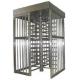 Stainless Steel Half Height Turnstile with Alarm System Function for Office Building OEM
