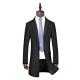 Business Casual Double-Breasted Men's Woolen Coat in Standard Thickness Canvas Fabric