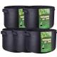 3 Gallon 5 Gallon 10 Gallon 25 Gallon 100 Gallon Vertical Garden Grow Bags Aeration Fabric Pots Container
