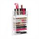 Lipstick Holder Acrylic Lipstick Tower Cosmetic Makeup Organizer Display Stand with Door