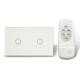3 ways to control 2 gang Wifi smart touch light switch in USA standard