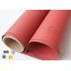 Red Silicone Coated High Silica Fabric 800℃ 0.7mm 37 Fire Blanket Cloth