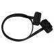 OBD2 OBDII J1962 Right Angle Male 24V to Female Extension Flat Cable