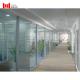 Tempered 12mm Glass Office Partition Wall Panels With Door Removable