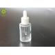 Square Empty Cosmetic Bottles , Clear Glass Essential Oil Dropper Bottles