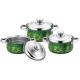 6 pcs kitchen cookware set &cookwere set stainless steel &  16/18/20cm colorful induction cookware set