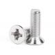 DIN965 Cross Recessed Stainless Steel Flat Head Machine Screw For Automobile