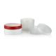 30ml 50ml 70ml Cosmetic Packaging Clear Amber Black PP Plastic Cream Jar with Plastic Lid