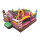 Customized Inflatable Candy Kids Blow Up House / Colorful Bounce House Combo