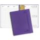 100GSM Paper Large Academic Planner Purple Softcover Wirebound