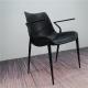Ergonomic Armrest 45cm Metal Frame Restaurant Chairs