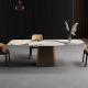Modern Design Living Room Home Furniture Marble Top Sintered Stone Ceramic Marble Dinning Table Set