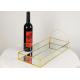 Rectangular glass copper golden cosmetics red wine storage tray handle mirror painting storage box glass greenhouse