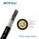 Adss Single Mode G657a Overhead Aerial Dielectric Fiber Optic Cable 48 96 144 Core
