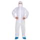 SMS ISO 13982 Type 5 6 Disposable Coveralls Comfortable Lightweight Breathable Coverall