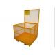 45 X 43 Forklift Platform Mesh Storage Cage 2 Person Capacity 82'' Height