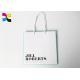 High End Printed Paper Bags Light Blue Offset With Company Title 210gsm C1s Art Paper
