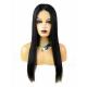 Natural Unprocessed Silk Straight Full Hand Tied HD Full Swiss Lace Wig Length 10-24inch